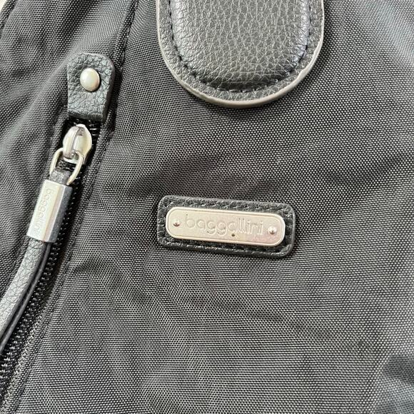 Baggallini Dark Grey Convertible Backpack OS Travel Pockets